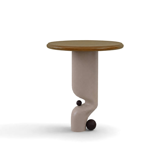 Pewter Accent Table